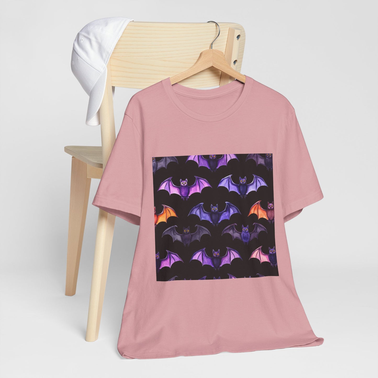 Cute Bat Pattern Unisex Jersey Short Sleeve Tee