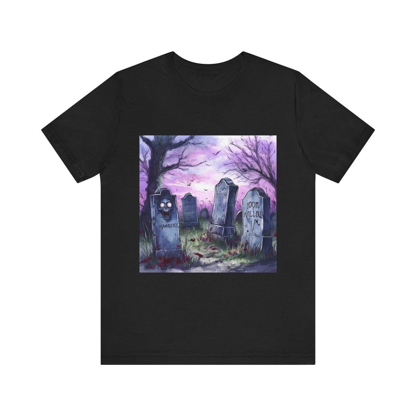 Purple Graveyard Unisex Jersey Short Sleeve Tee