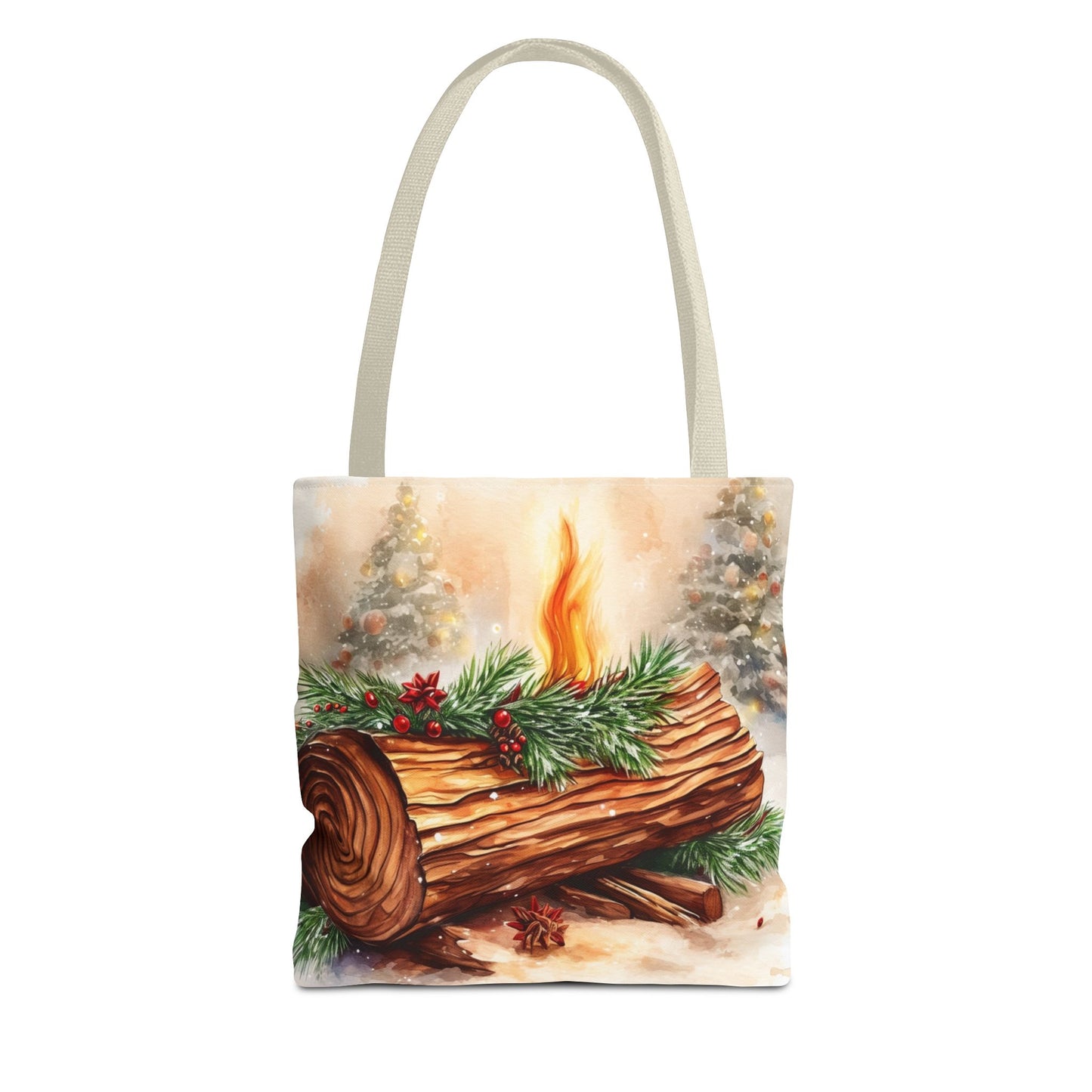 Yule Log Tote Bag (AOP)