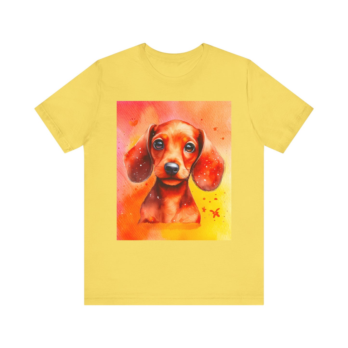 Red Dachshund Unisex Jersey Short Sleeve Tee