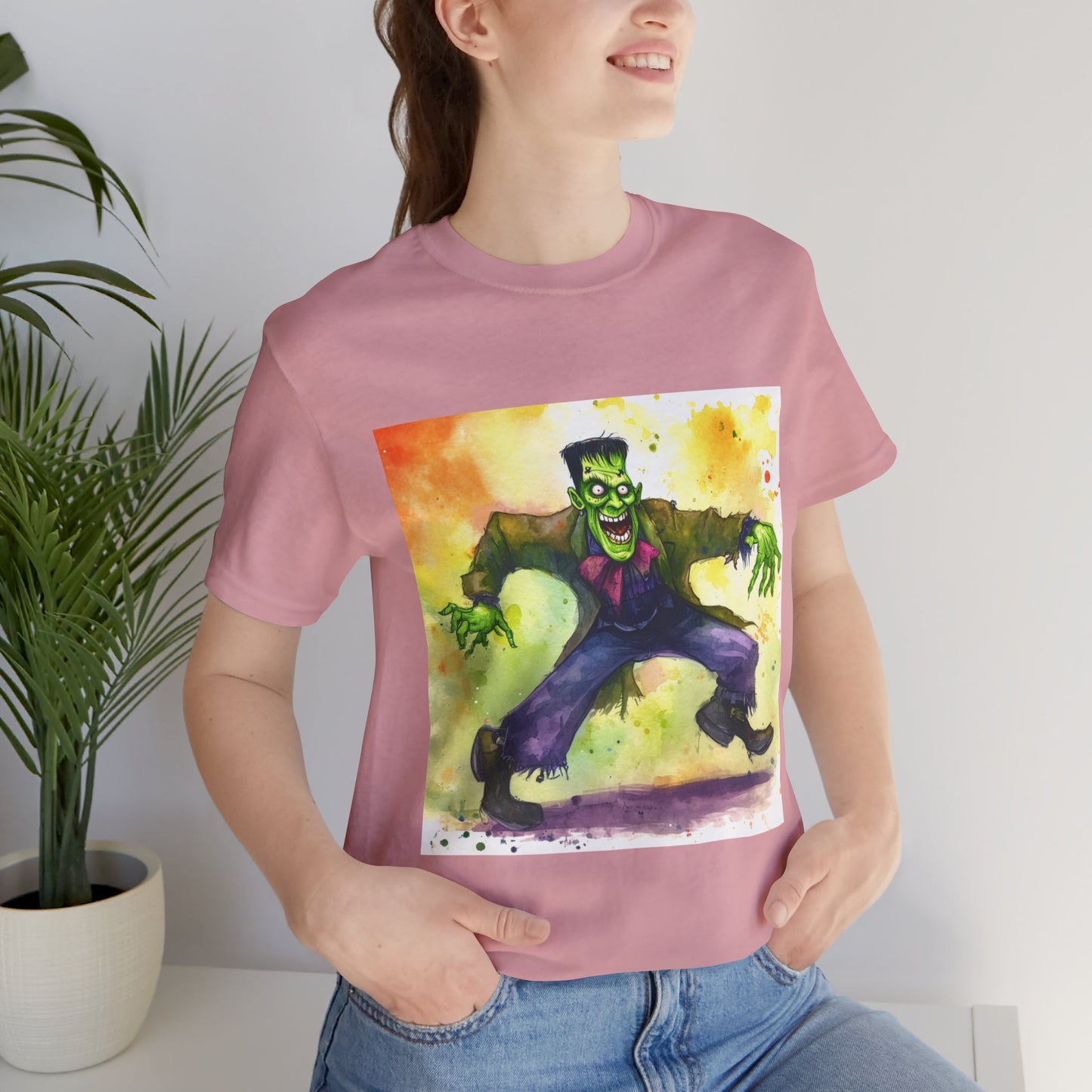 Quirky Frankenstein Unisex Jersey Short Sleeve Tee