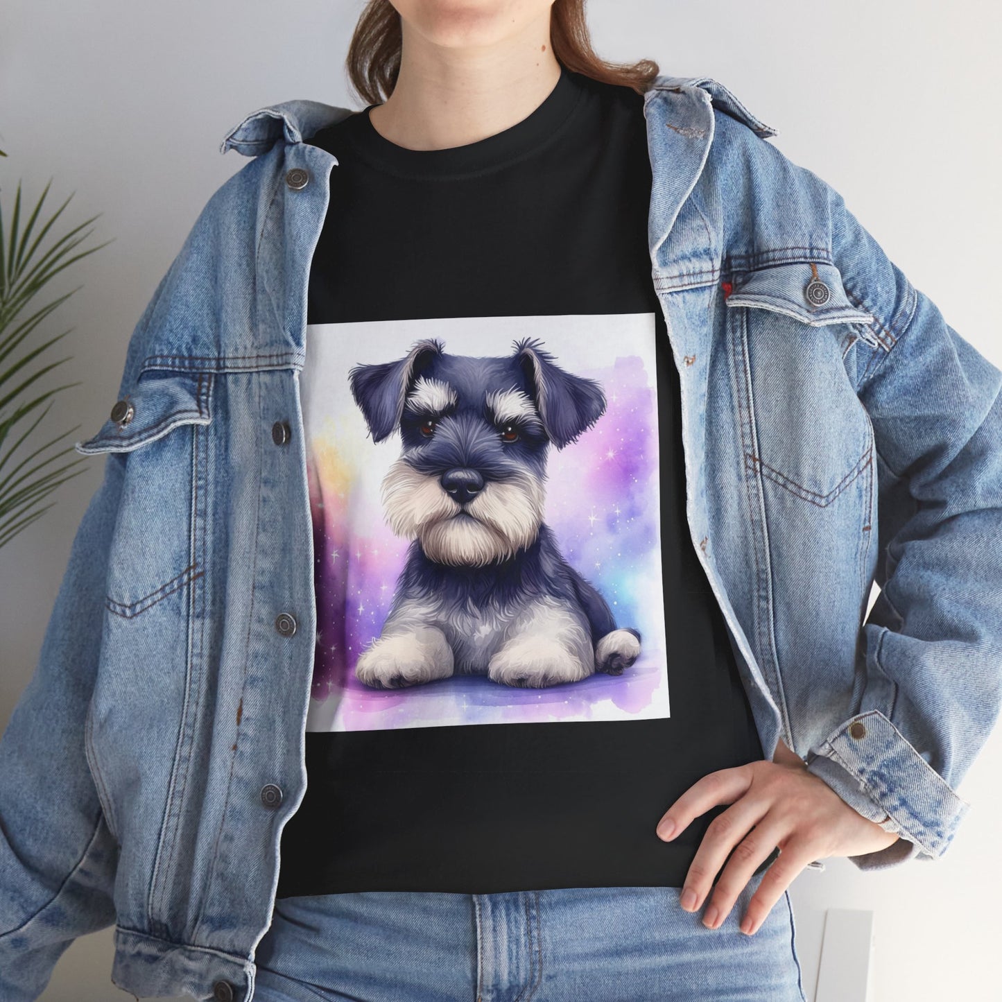 Schnauzer Puppy Unisex Heavy Cotton Tee