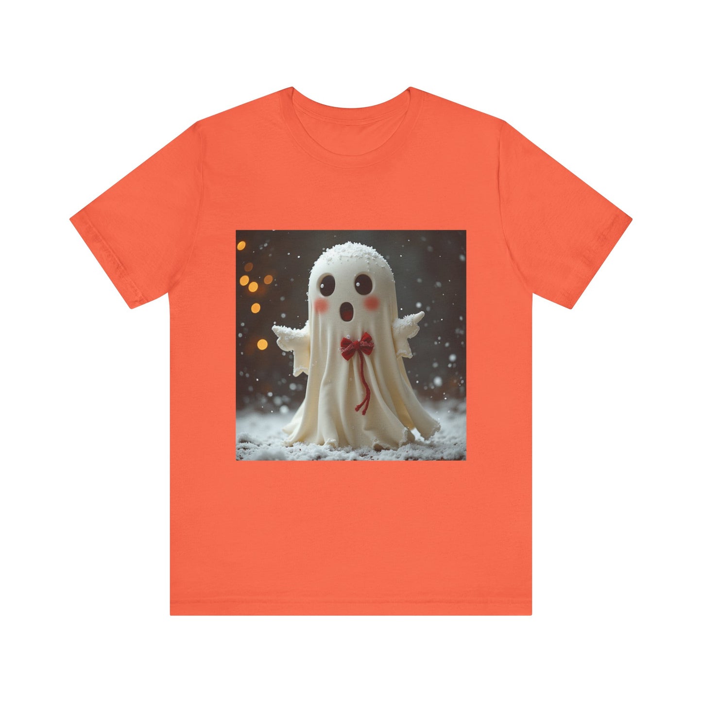 Cute Snow Ghost Unisex Jersey Tee