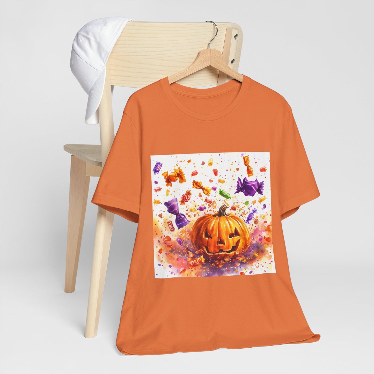 Jack o Lantern Candy Unisex Jersey Short Sleeve Tee