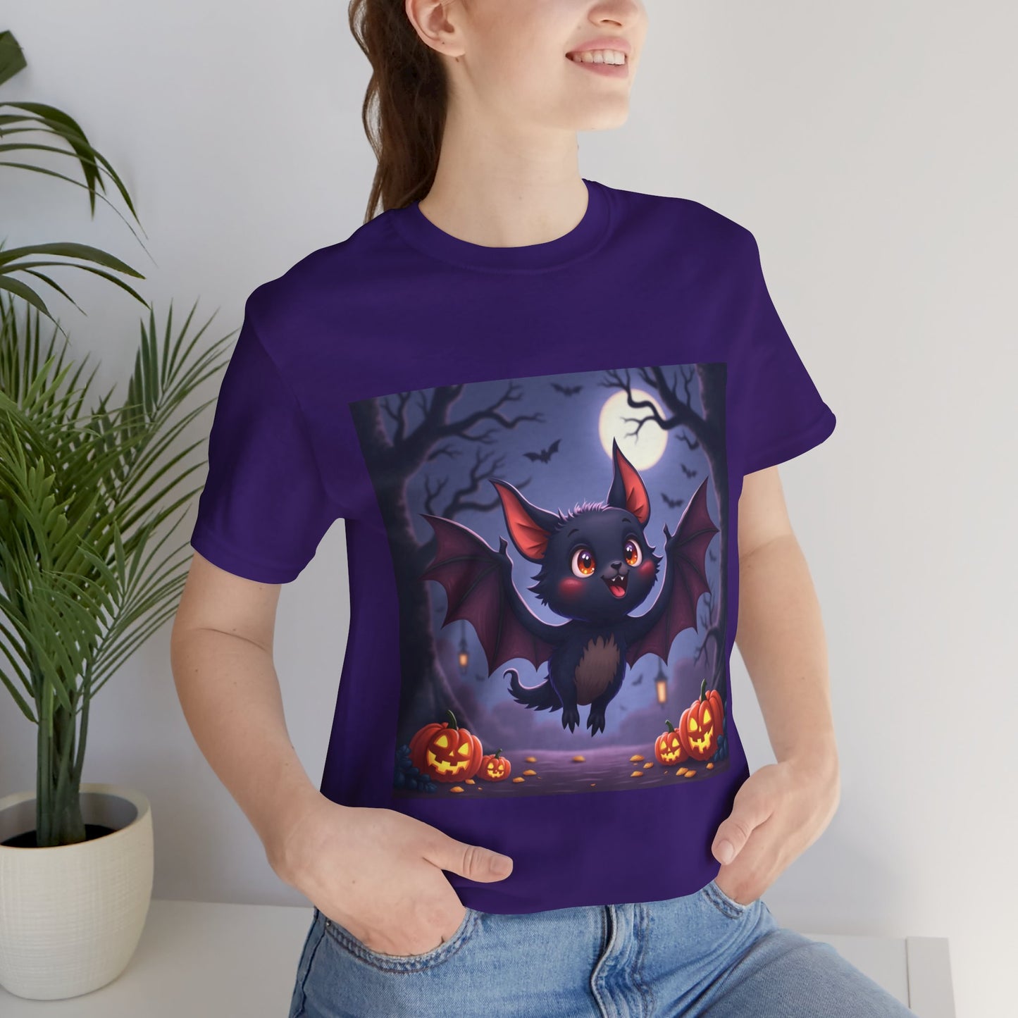 Spooky Cute Bat Unisex Jersey Tee