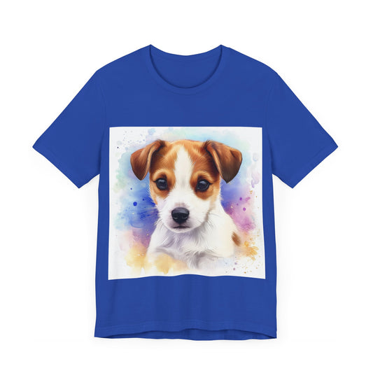 Cute Jack Russell Unisex Jersey Short Sleeve Tee