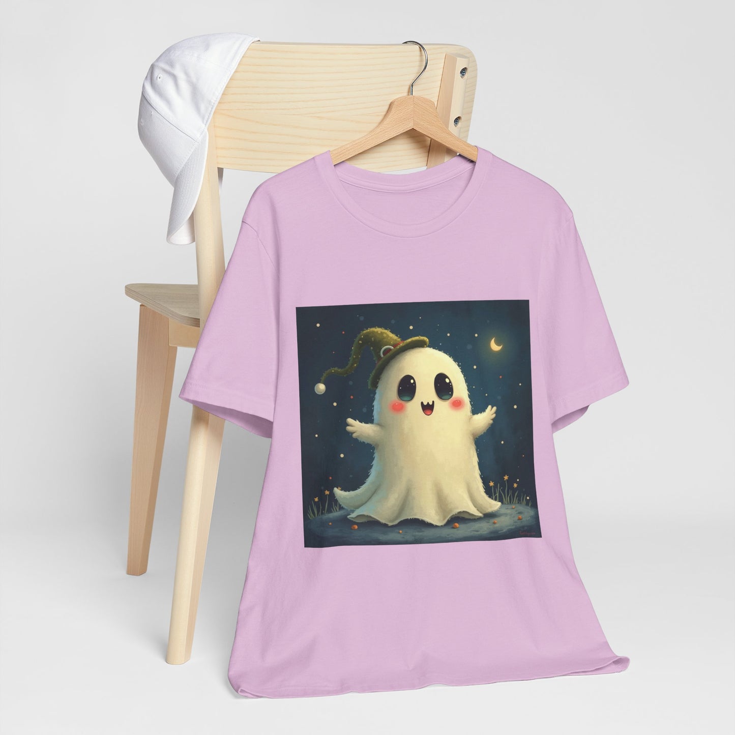 Cute Spooky Winter Ghost Unisex Jersey Tee