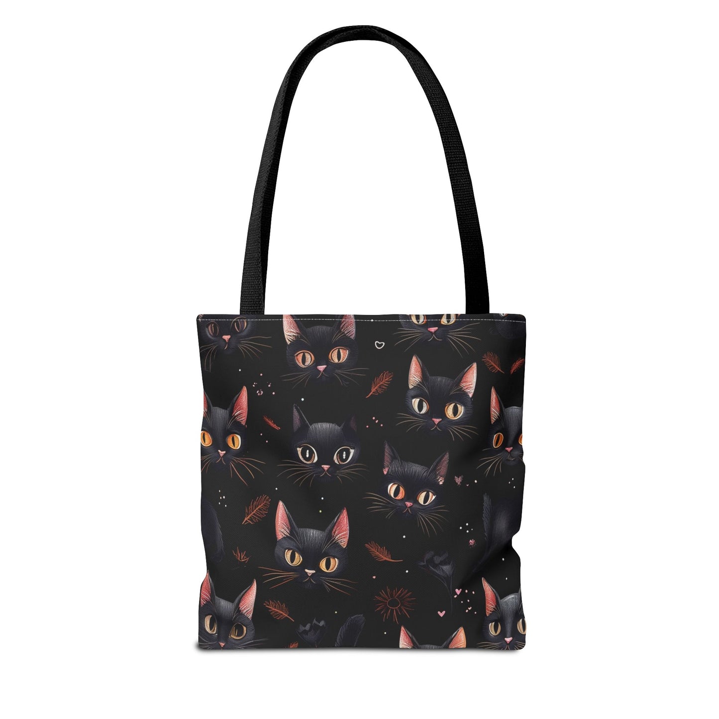 Cute Black Cat Pattern Tote Bag (AOP)