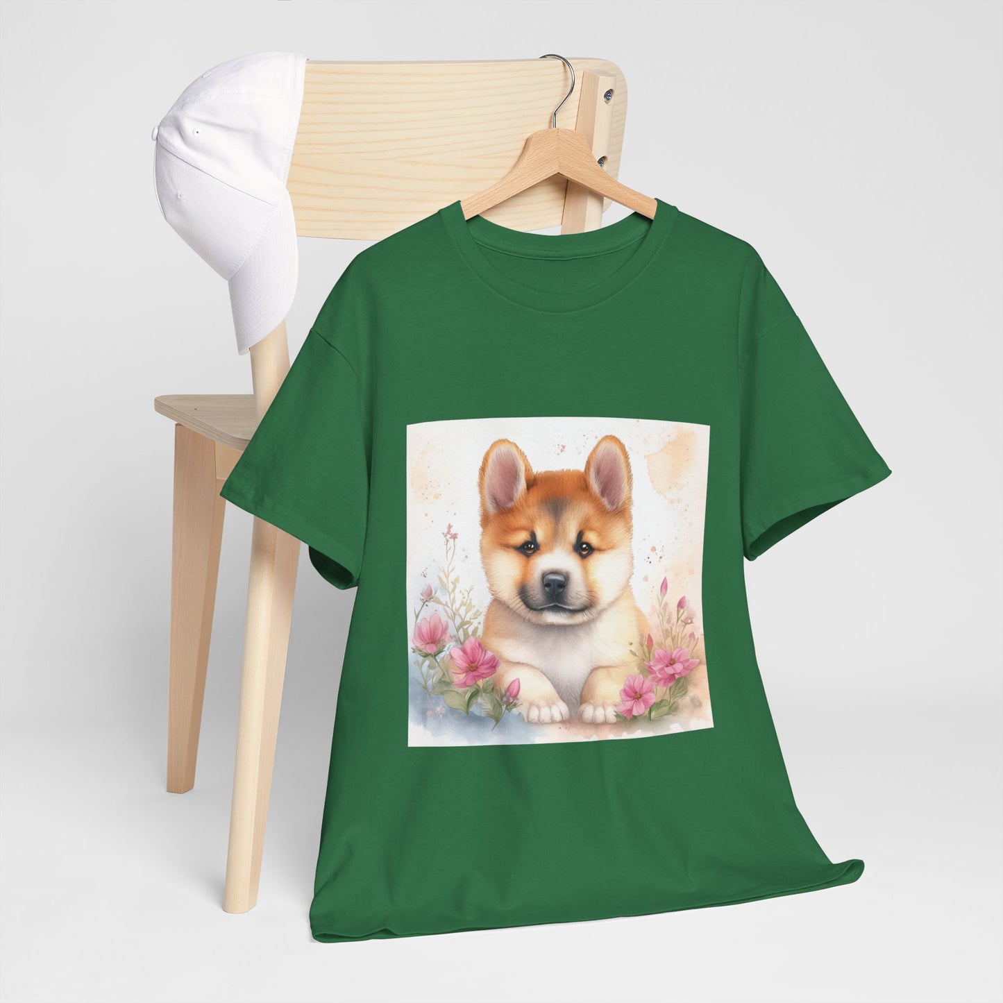 Akita Puppy Unisex Heavy Cotton Tee