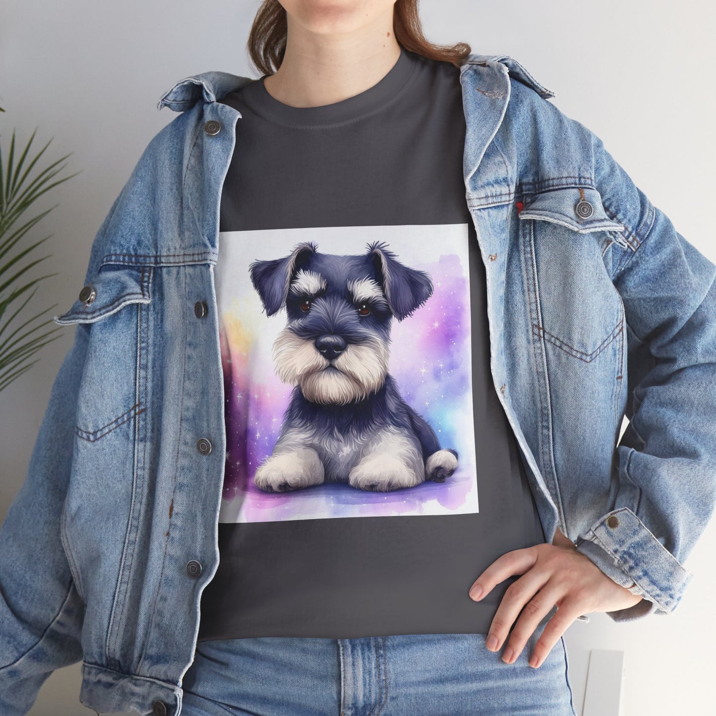 Schnauzer Puppy Unisex Heavy Cotton Tee