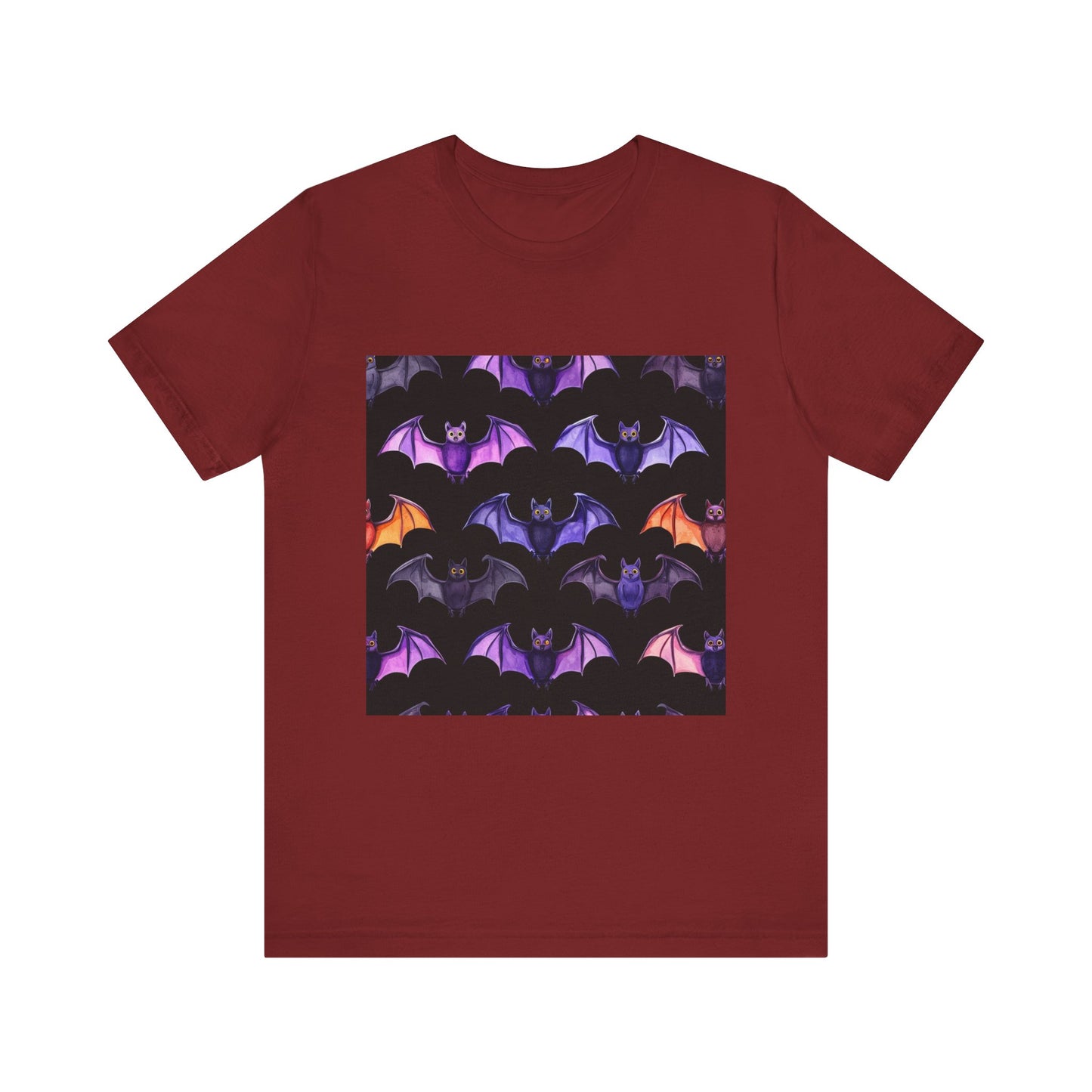 Cute Bat Pattern Unisex Jersey Short Sleeve Tee