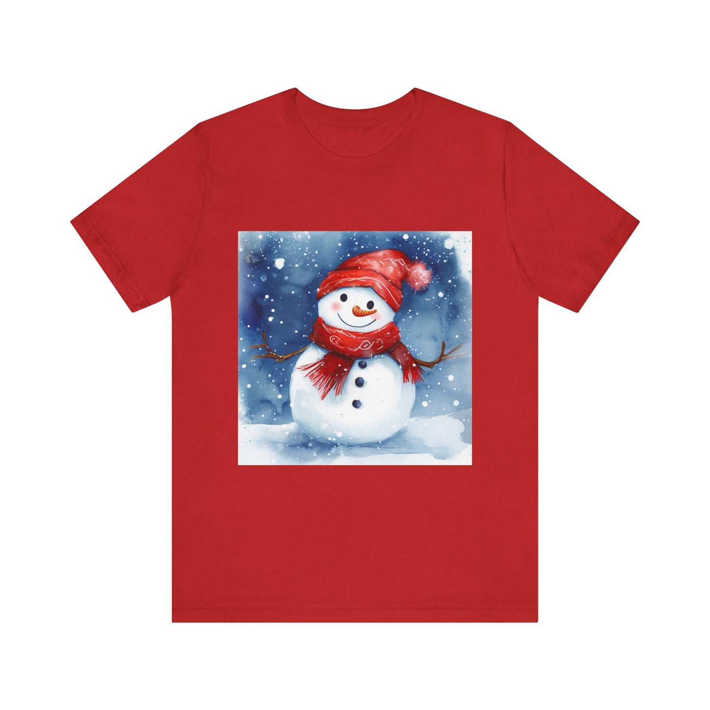 Adorable Snowman Unisex Jersey Short Sleeve Tee