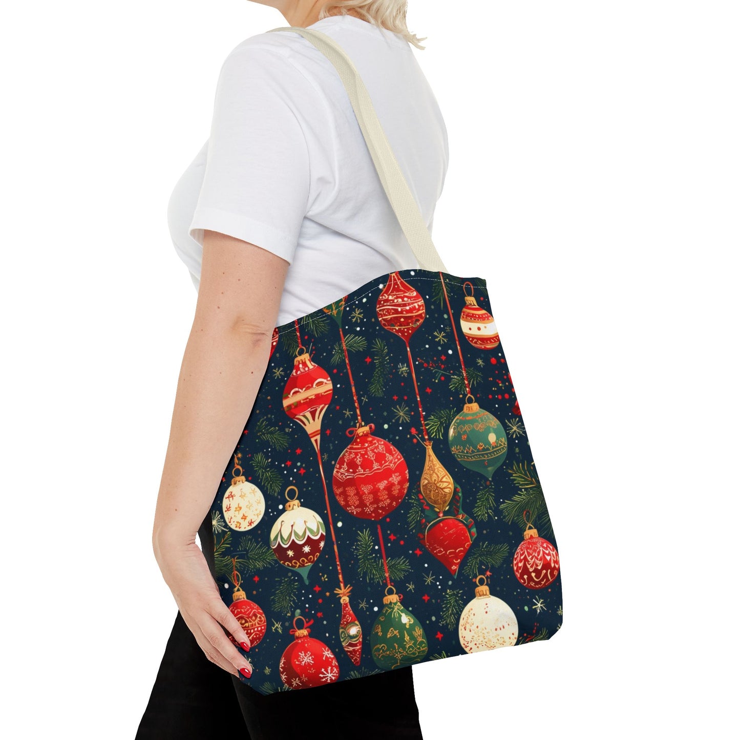 Dark Ornament Pattern Tote Bag (AOP)