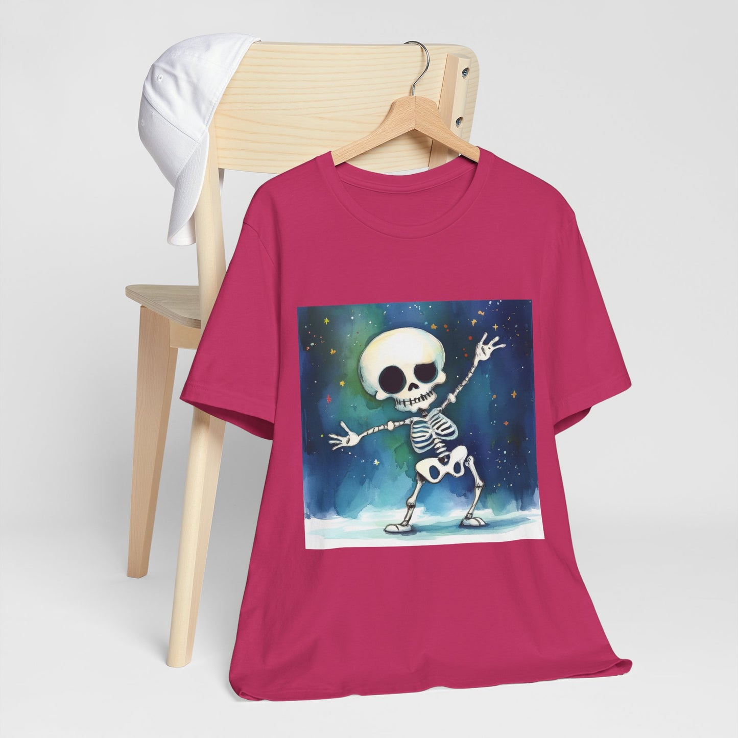 Cute Dancing Skeleton Unisex Jersey Short Sleeve Tee