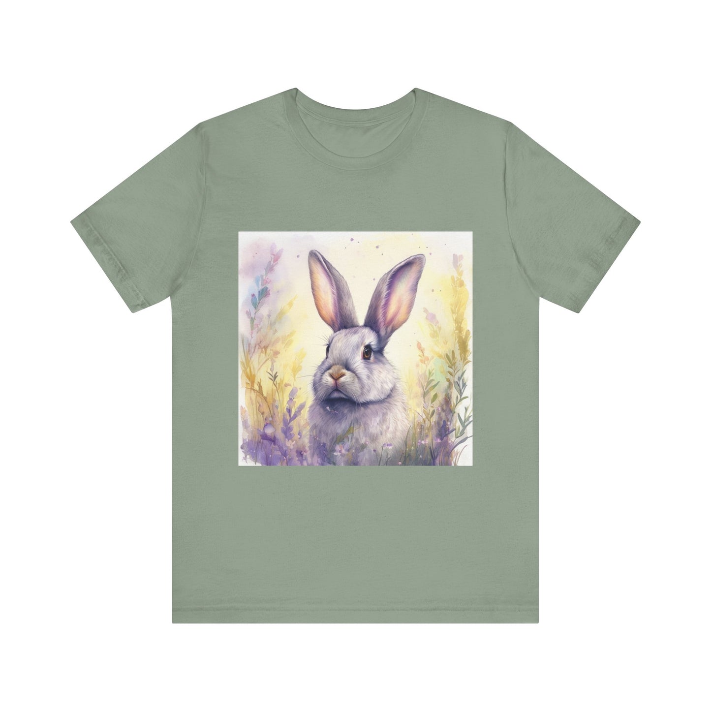 Realistic Cute Bunny Unisex Jersey Short Sleeve Tee