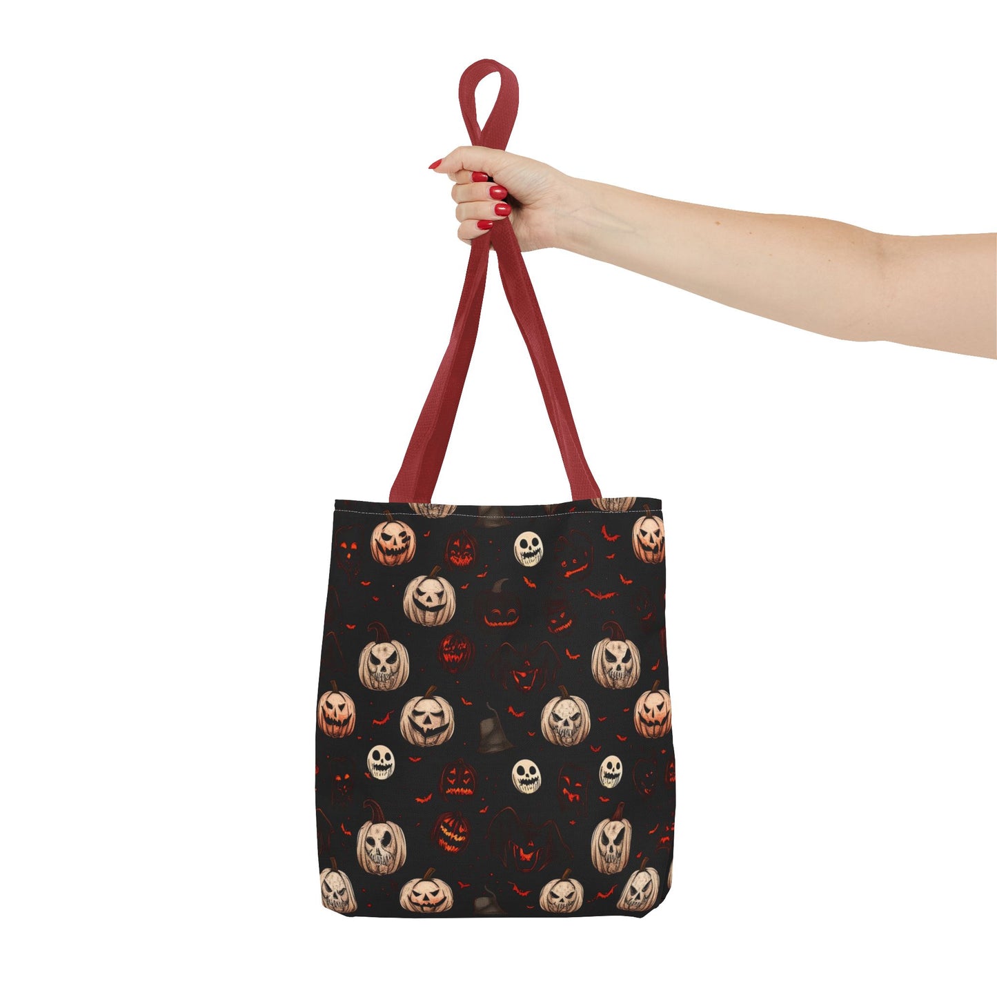 Spooky Halloween Pattern Tote Bag (AOP)