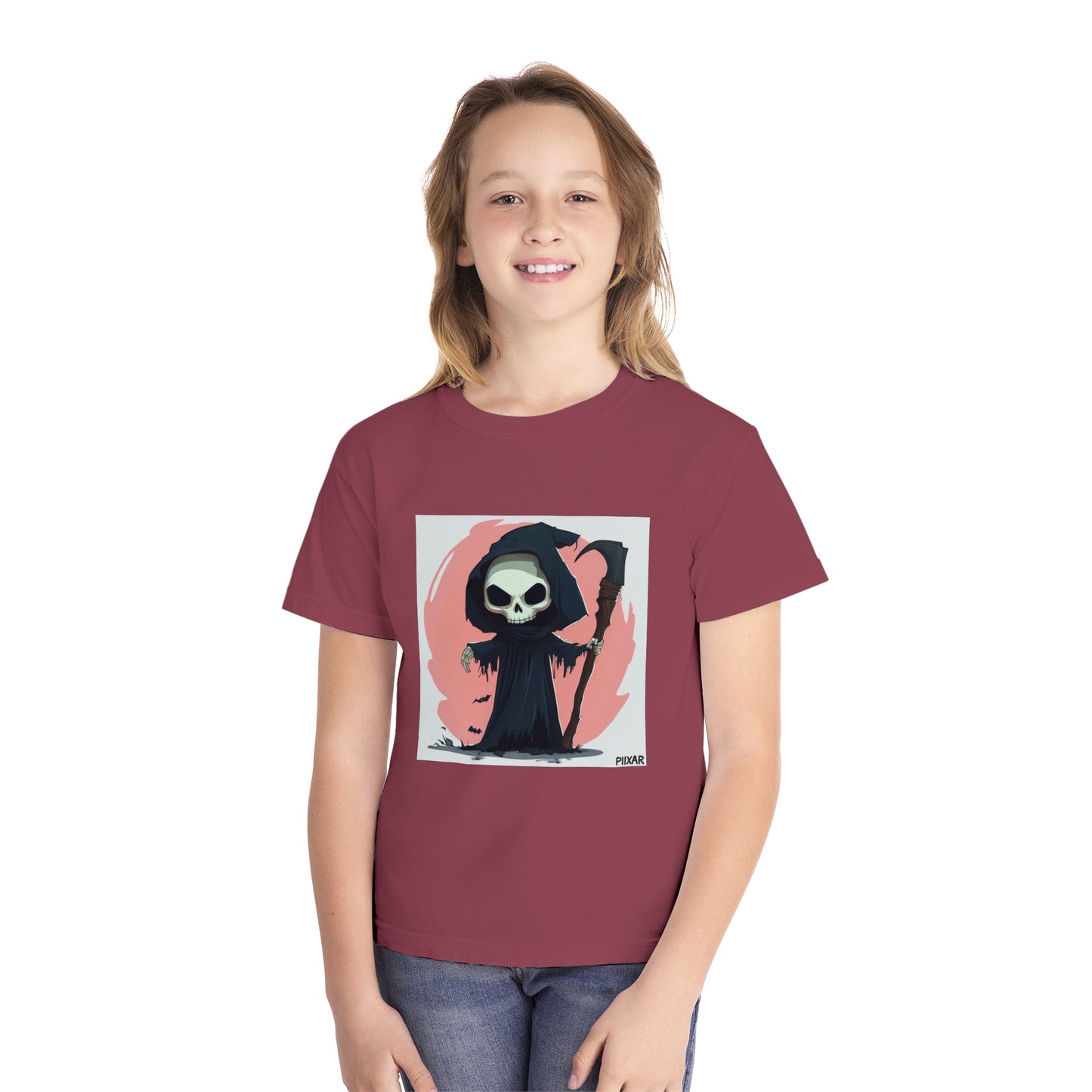 Cute Pink Grim Reaper Youth Midweight Tee