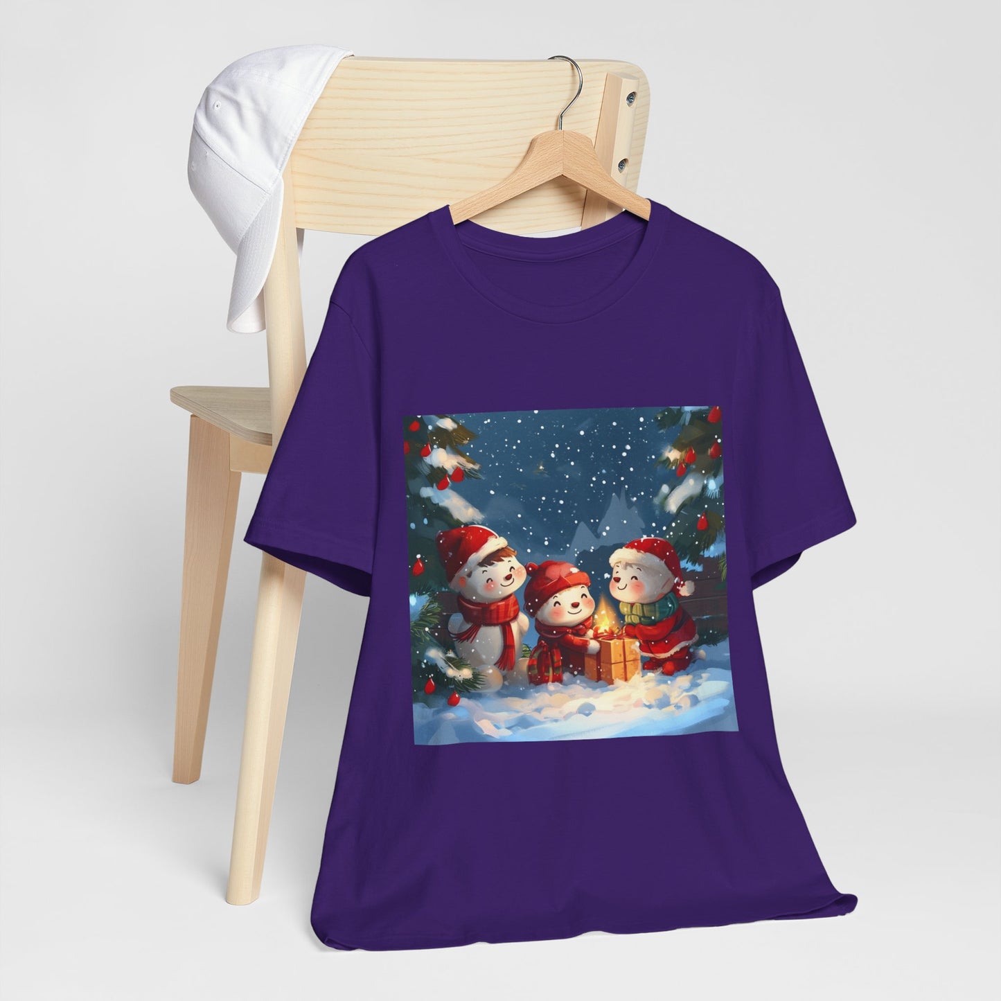 Cute Snowmen Unisex Jersey Short Sleeve Tee