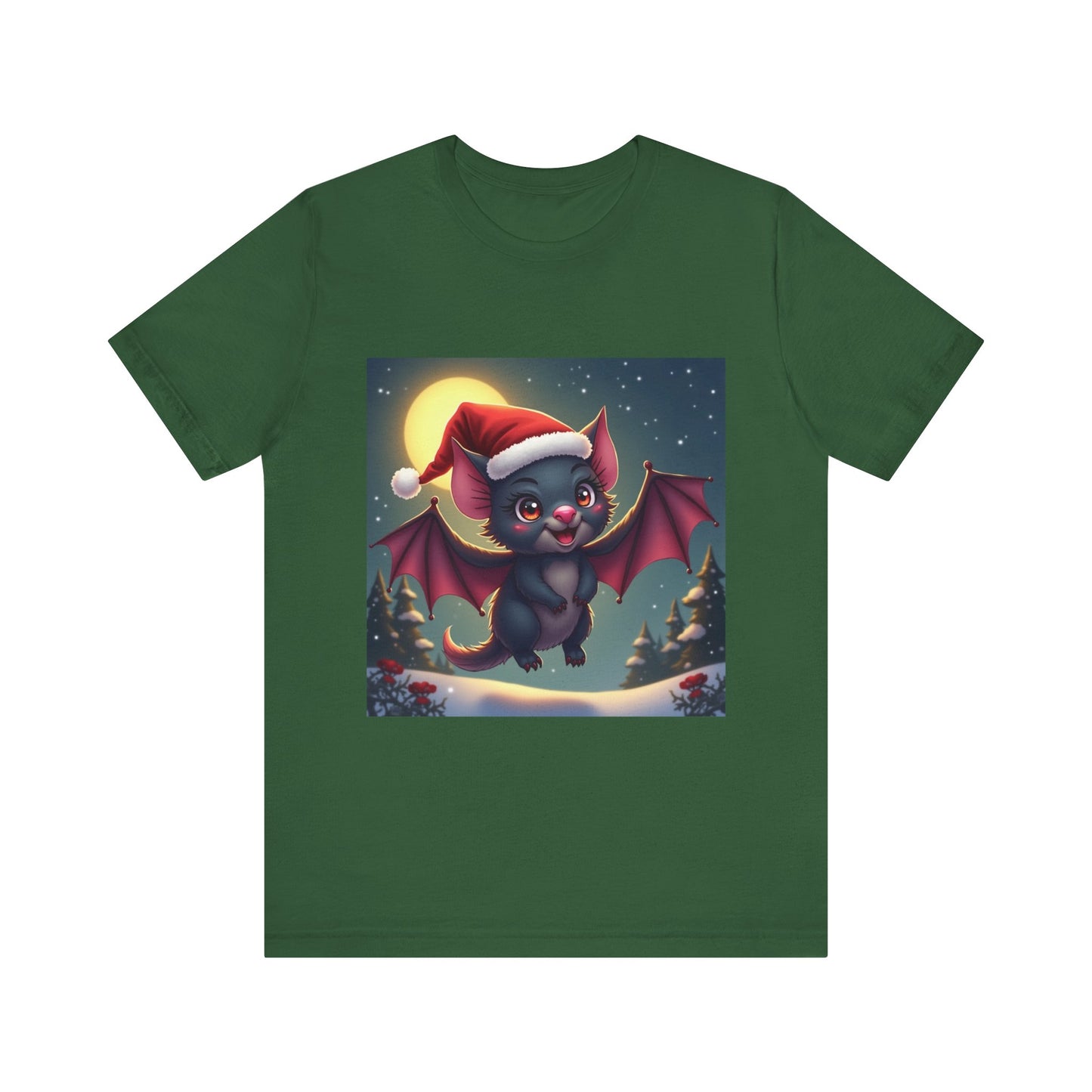 Christmas Bat Unisex Jersey Tee