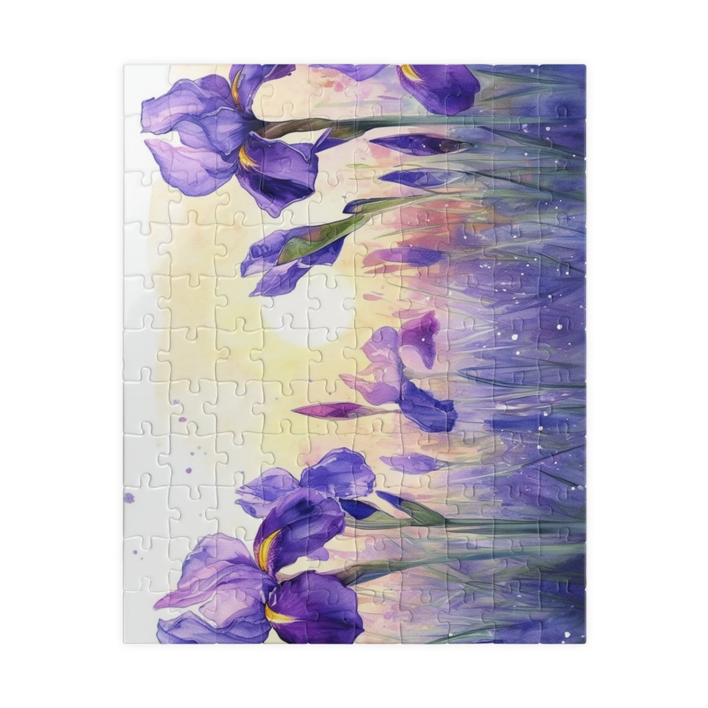 Beautiful Iris Painting Puzzle (110, 252, 520, 1014-piece)