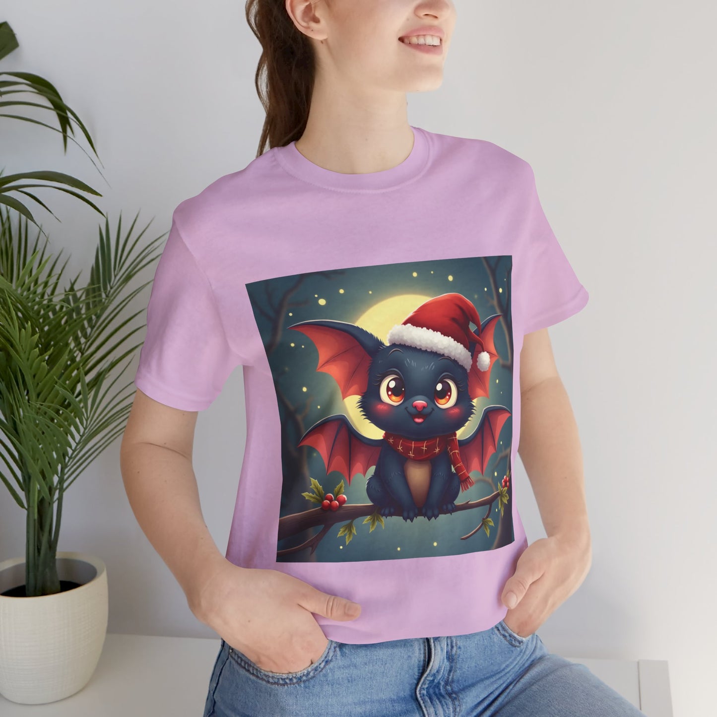 Cute Holidays Bat Unisex Jersey Tee