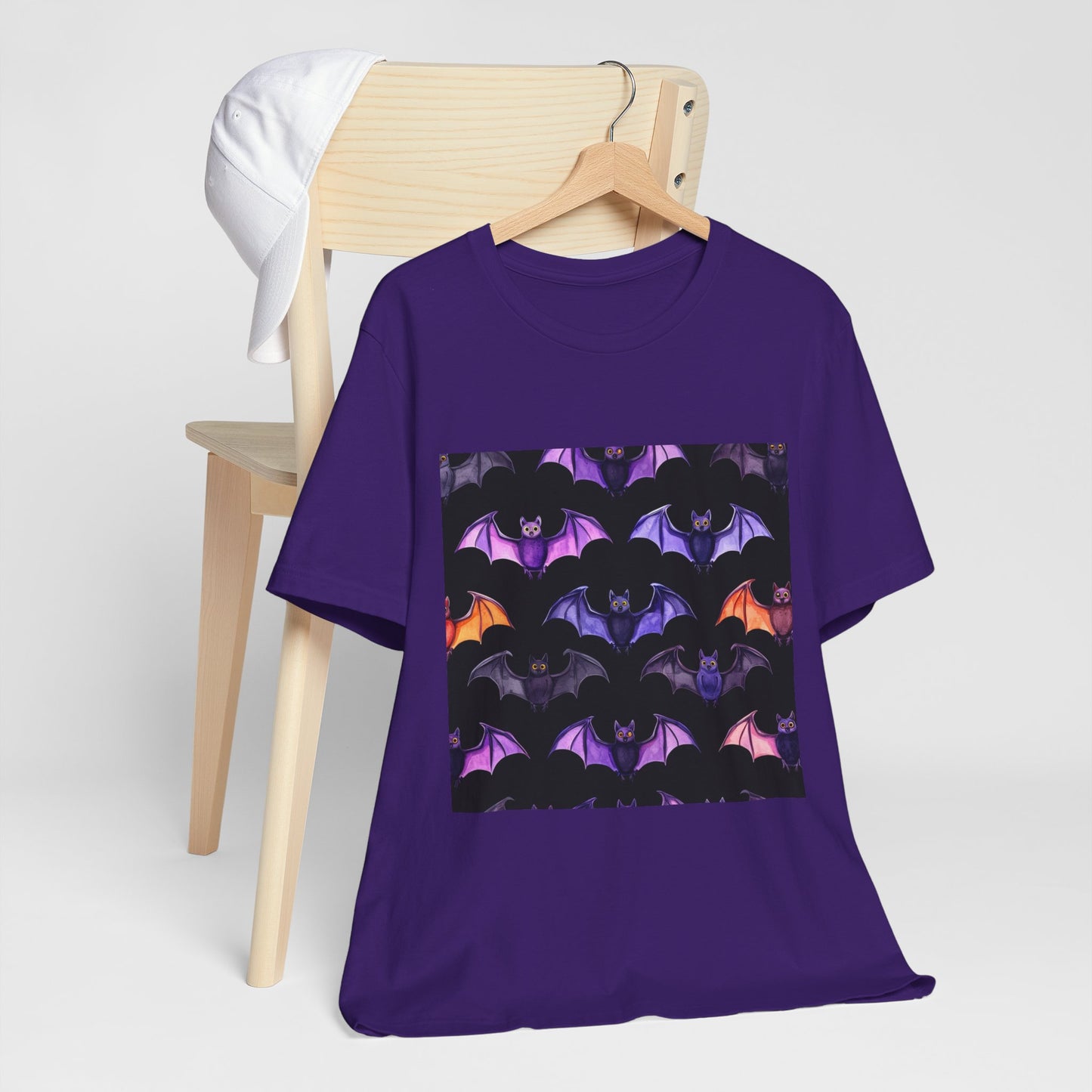 Cute Bat Pattern Unisex Jersey Short Sleeve Tee