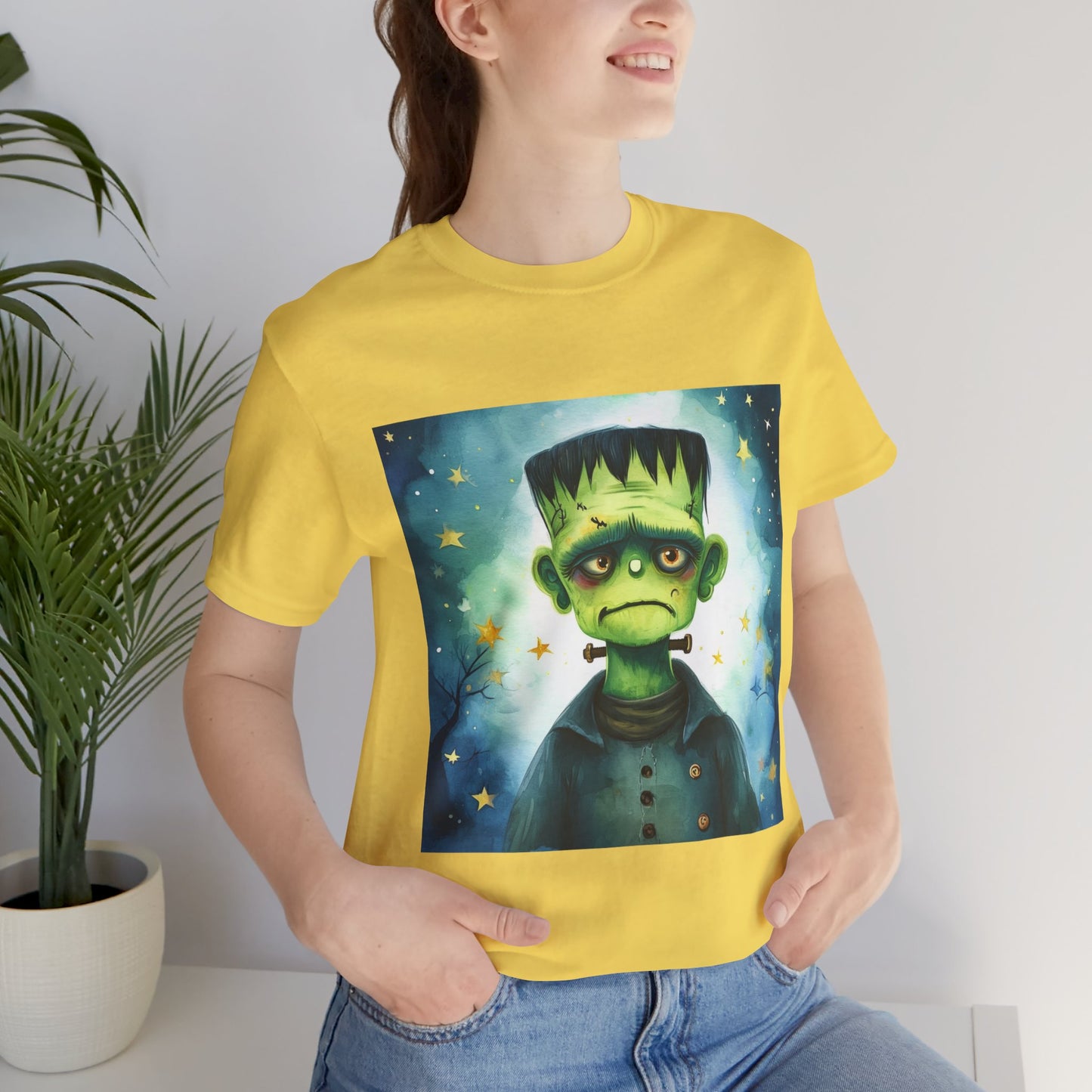 Cute Frankenstein Monster Unisex Jersey Short Sleeve Tee