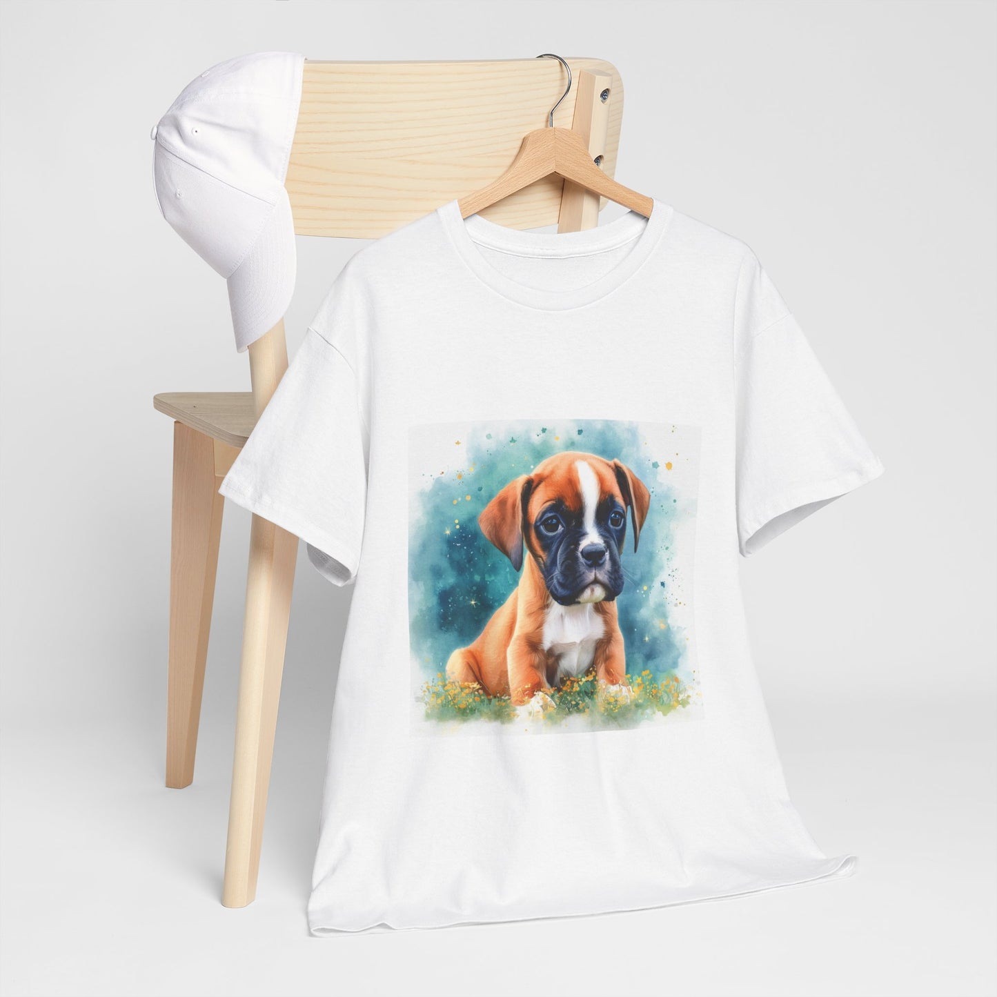 Boxer Puppy Unisex Heavy Cotton Tee