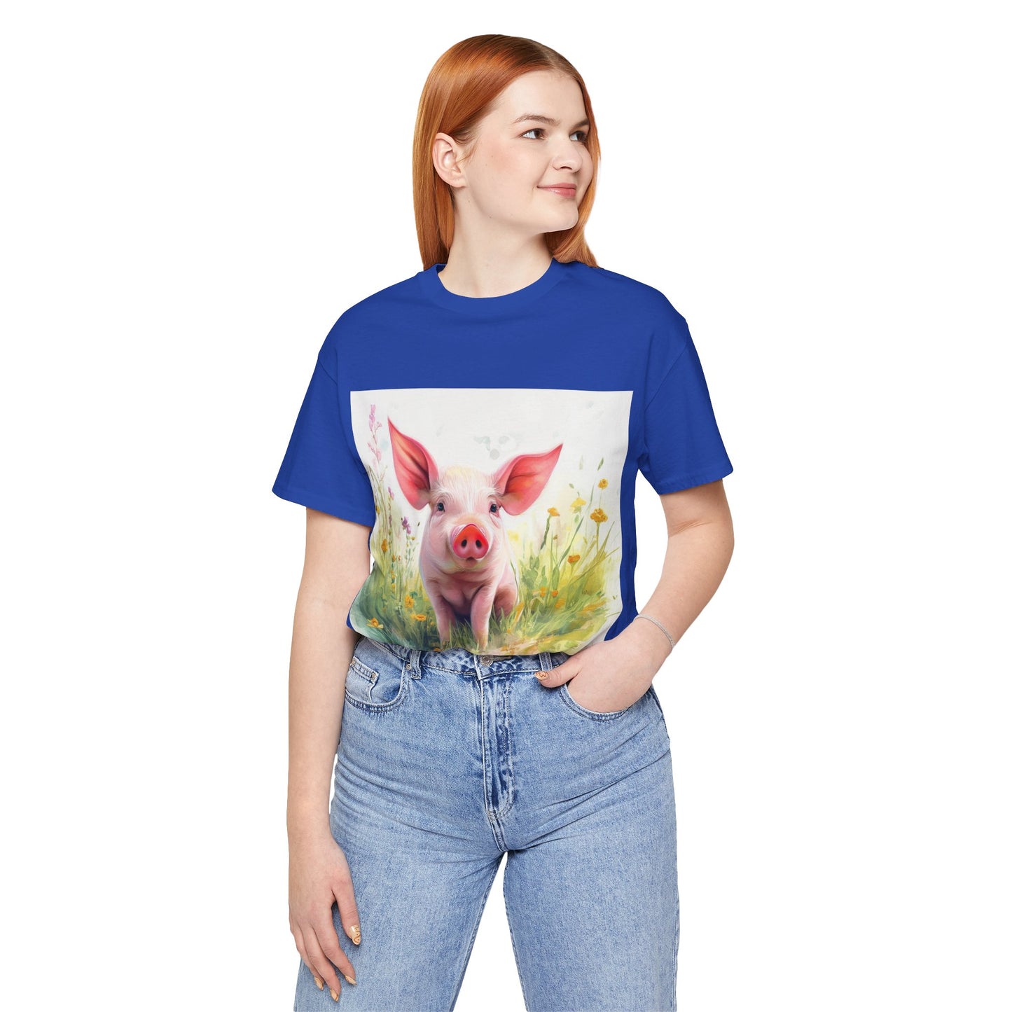 Playful Piglet Unisex Jersey Short Sleeve Tee