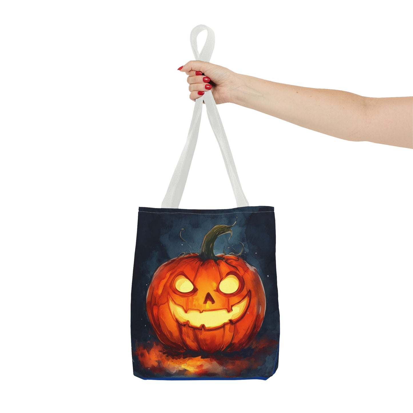 Cute Creepy Jack o Lantern Tote Bag (AOP)