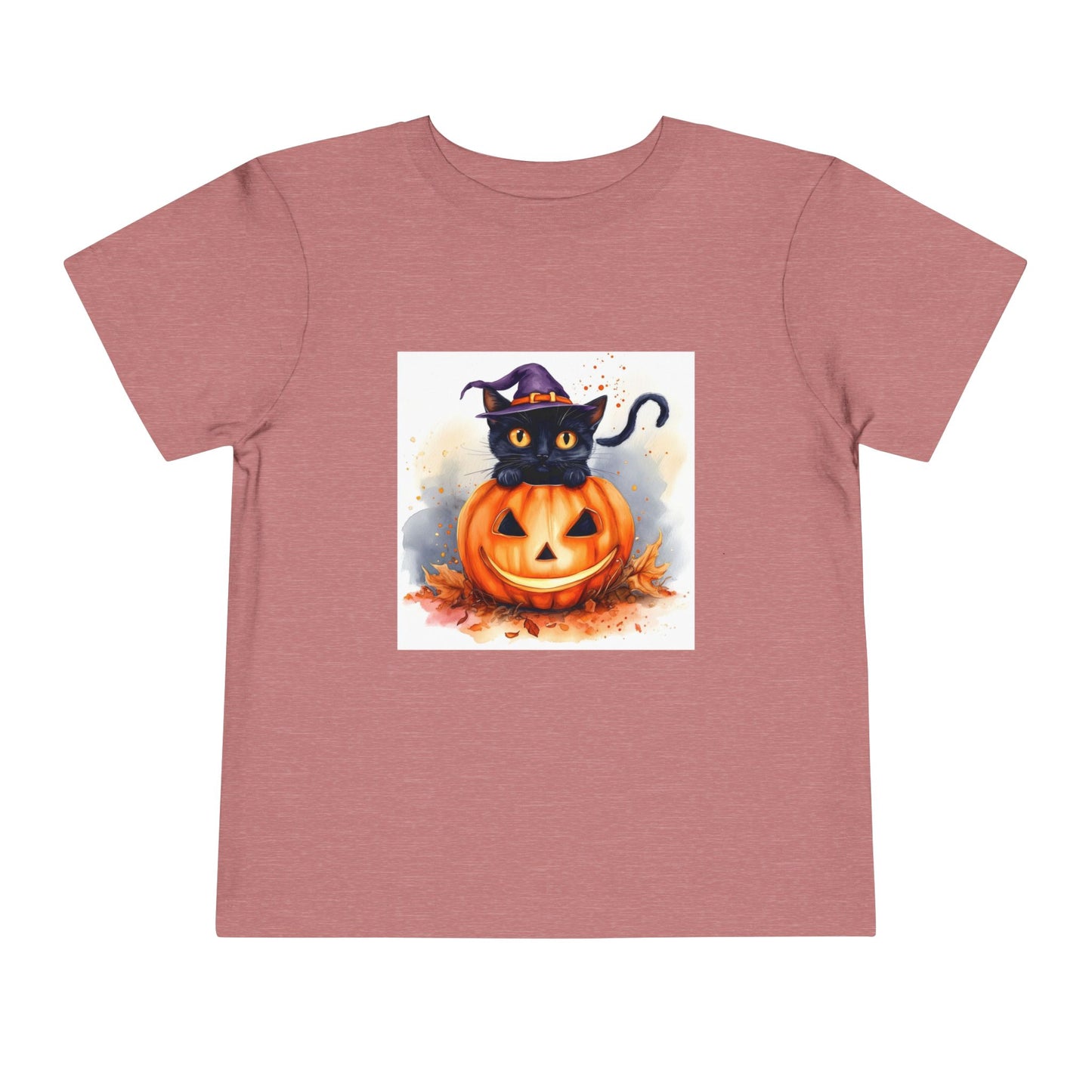 Halloween Cat Toddler Short Sleeve Tee