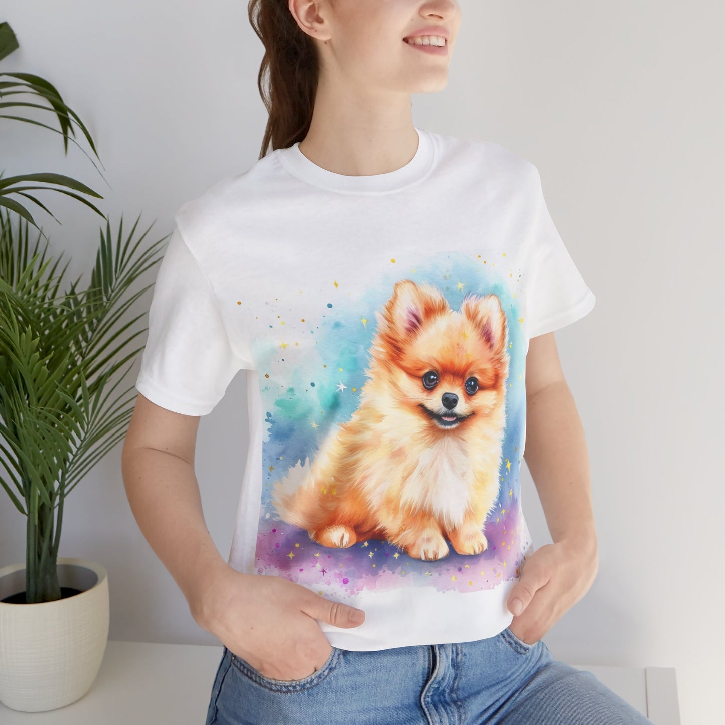 Pomeranian Unisex Jersey Short Sleeve Tee