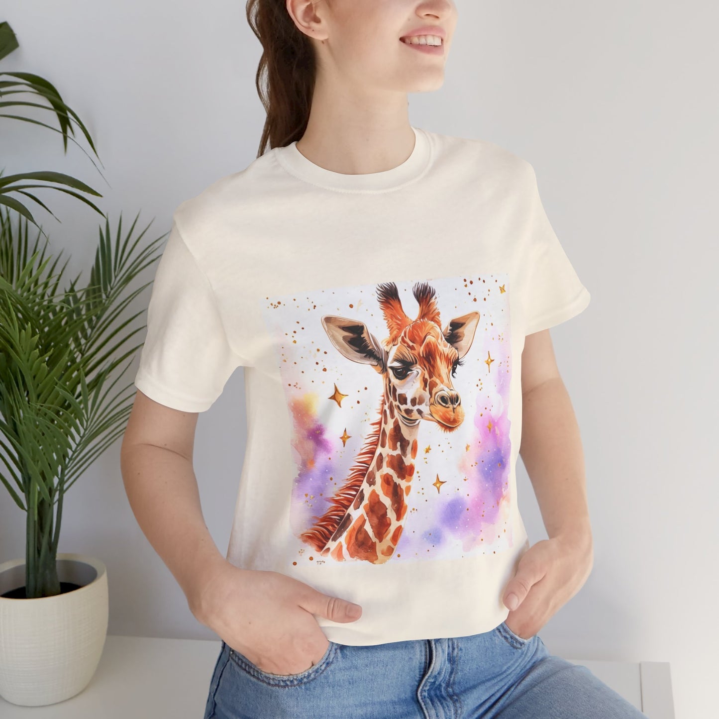 Cute Giraffe Unisex Jersey Short Sleeve Tee