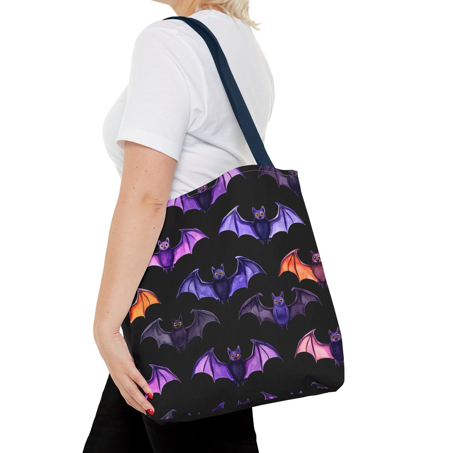 Cute Bat Pattern Tote Bag (AOP)