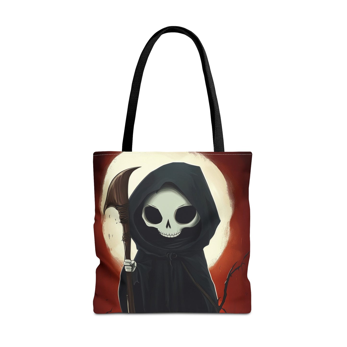 Cute Grim Reaper Tote Bag (AOP)