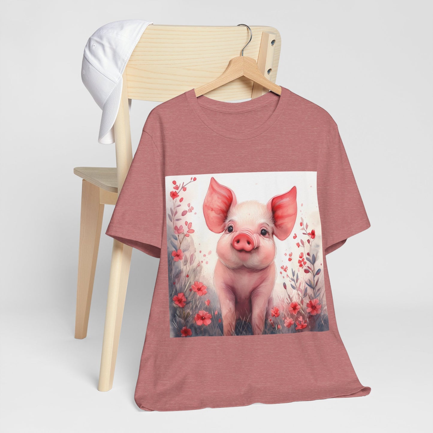 Cute Piglet Unisex Jersey Short Sleeve Tee