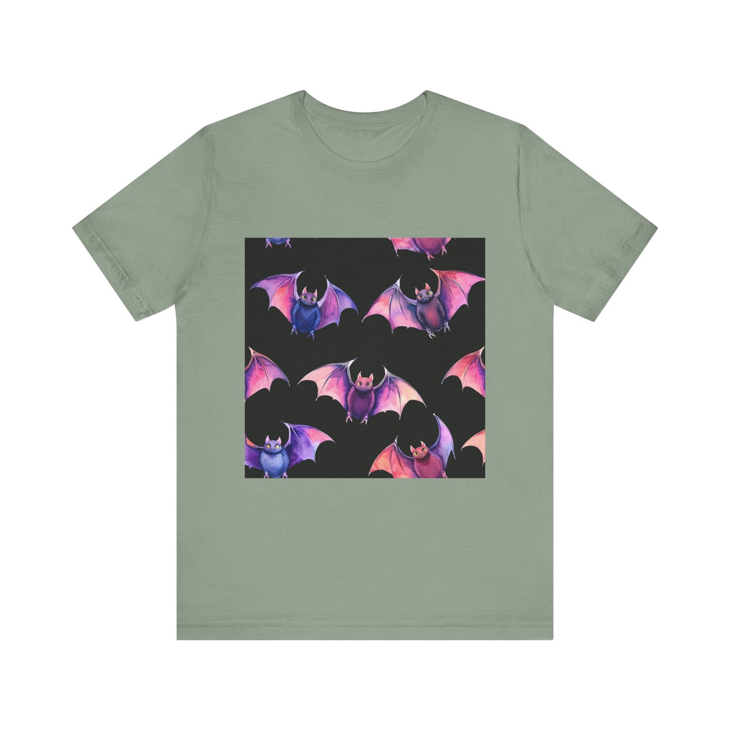 Bright Bat Pattern Unisex Jersey Short Sleeve Tee