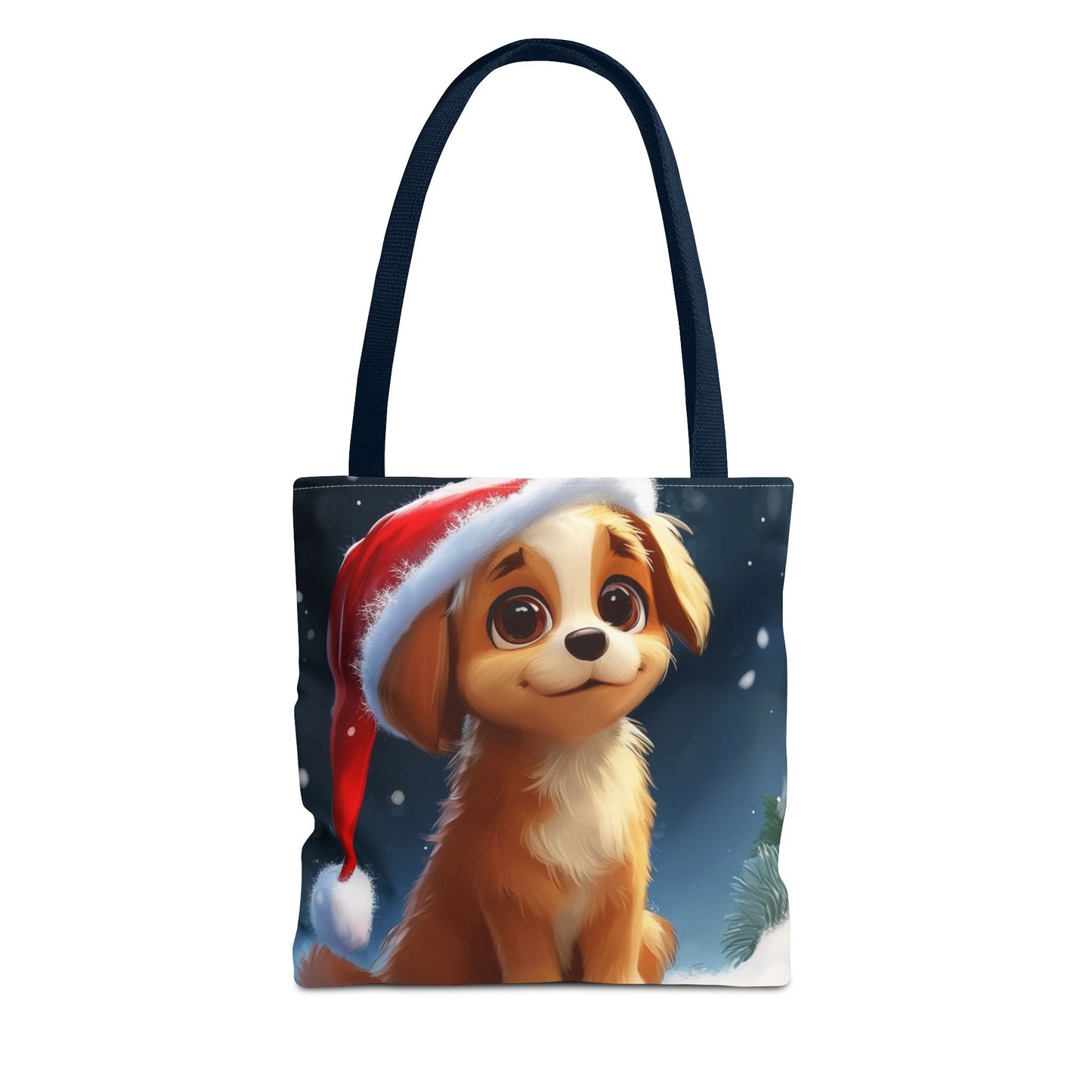 Cute Holiday Puppy Tote Bag (AOP)