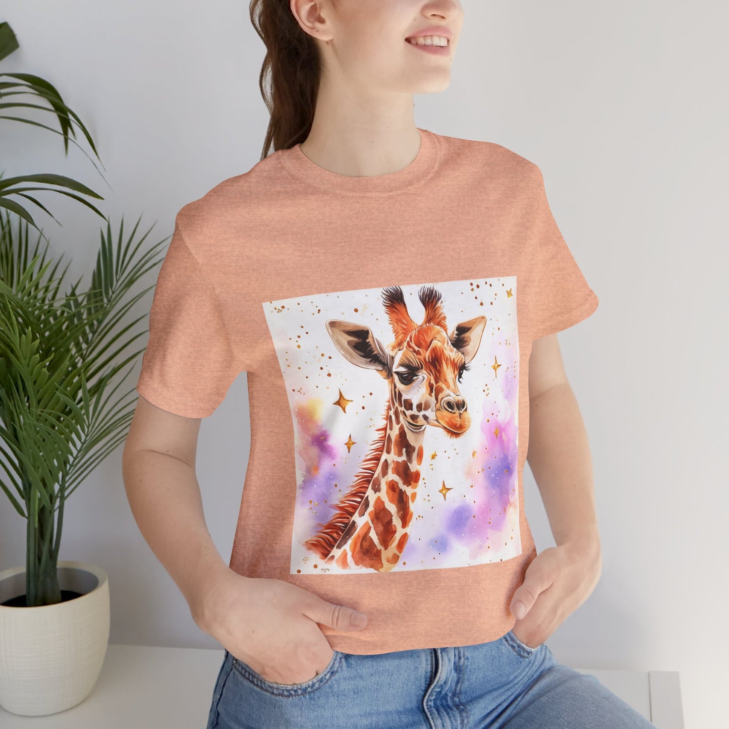 Cute Giraffe Unisex Jersey Short Sleeve Tee