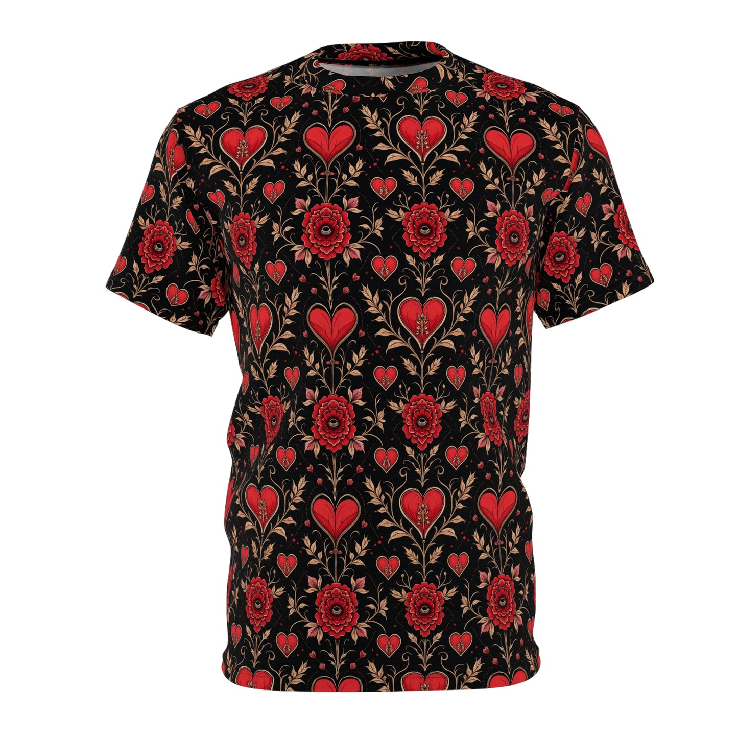 Heart Unisex Cut & Sew Tee (AOP)