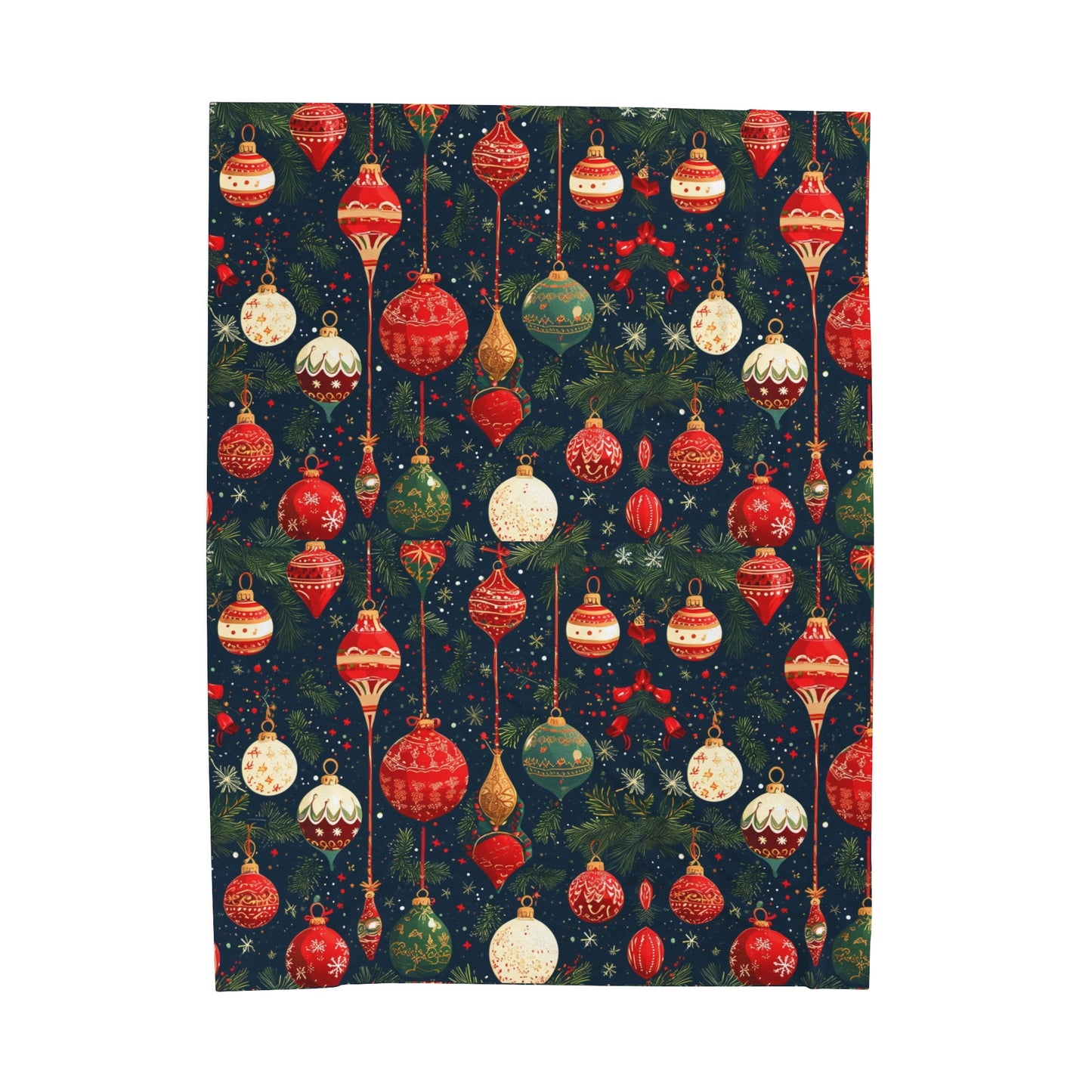 Bright Ornament Pattern Velveteen Plush Blanket