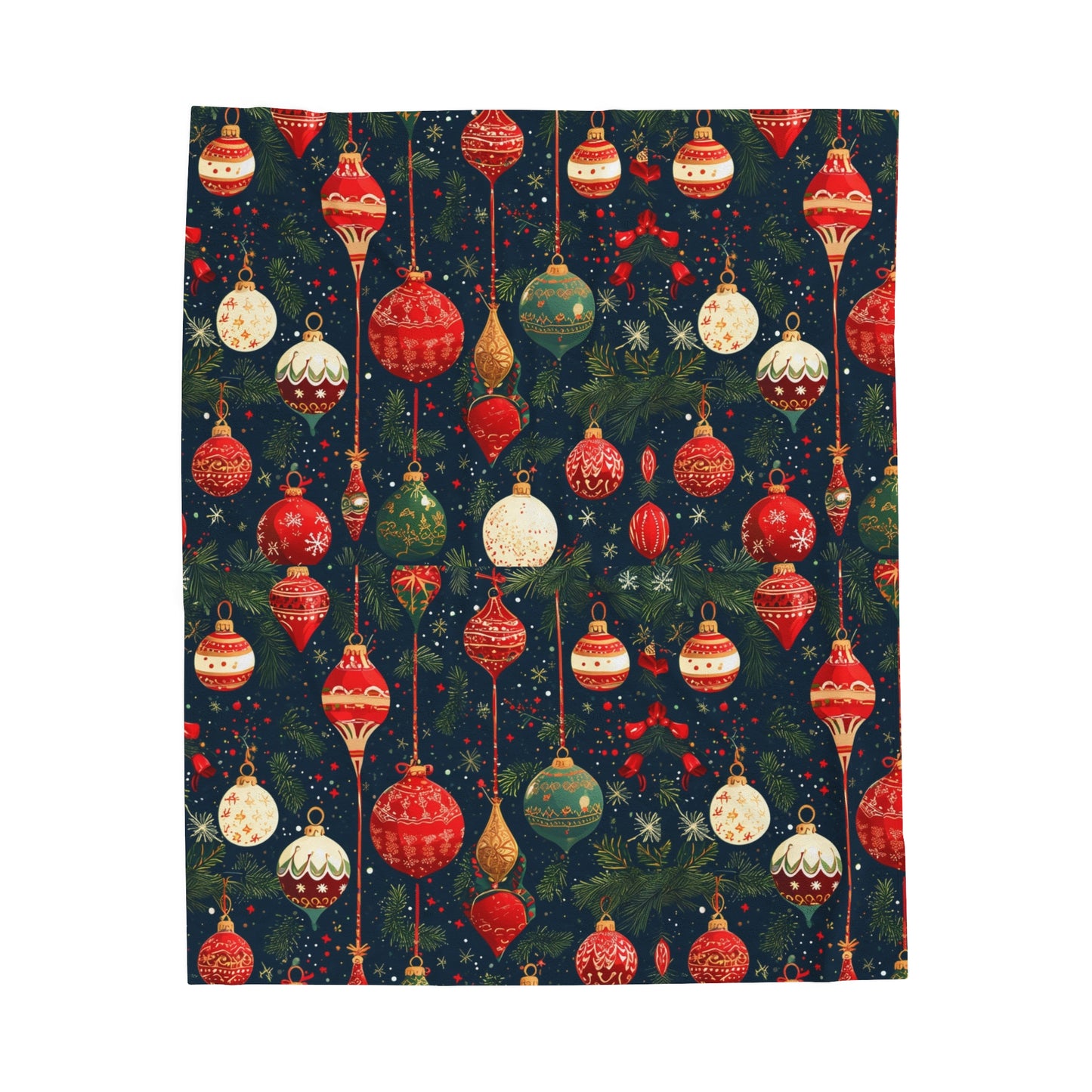 Bright Ornament Pattern Velveteen Plush Blanket