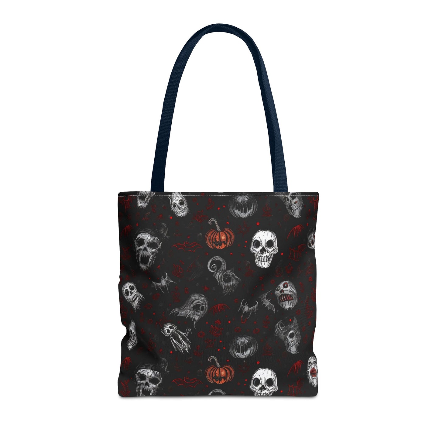 Scary Halloween Pattern Tote Bag (AOP)