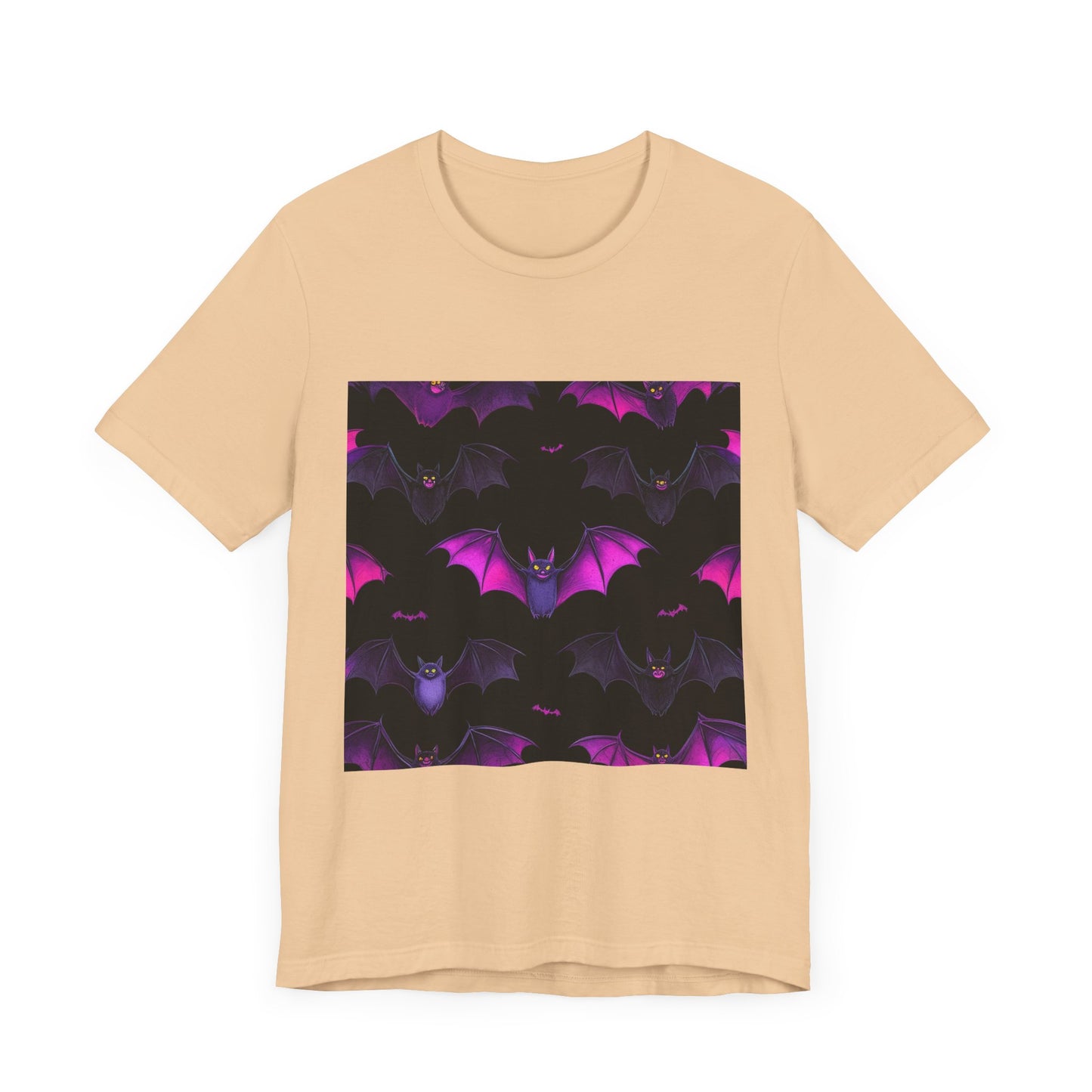 Halloween Bat Pattern Unisex Jersey Short Sleeve Tee