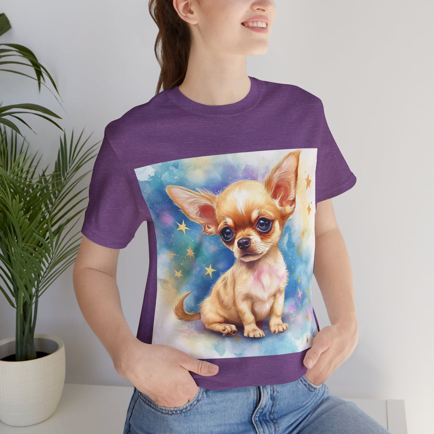 Cute Chihuahua Unisex Jersey Short Sleeve Tee