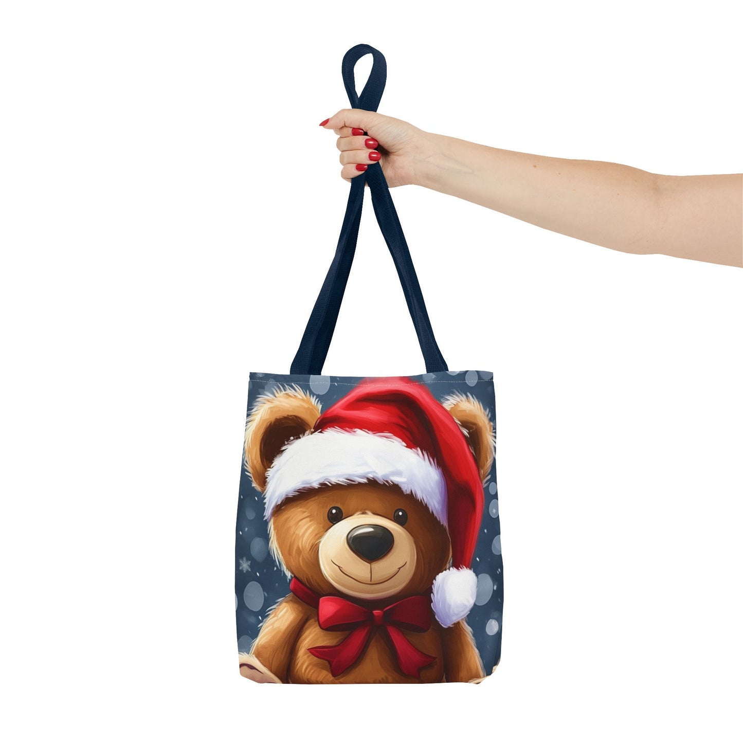 Cute Holiday Teddy Tote Bag (AOP)