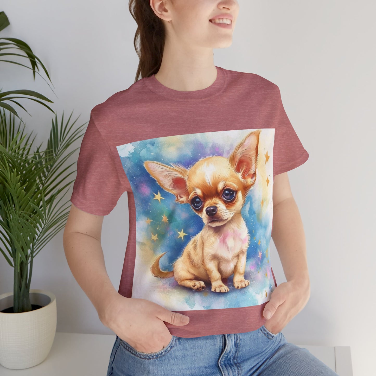 Cute Chihuahua Unisex Jersey Short Sleeve Tee