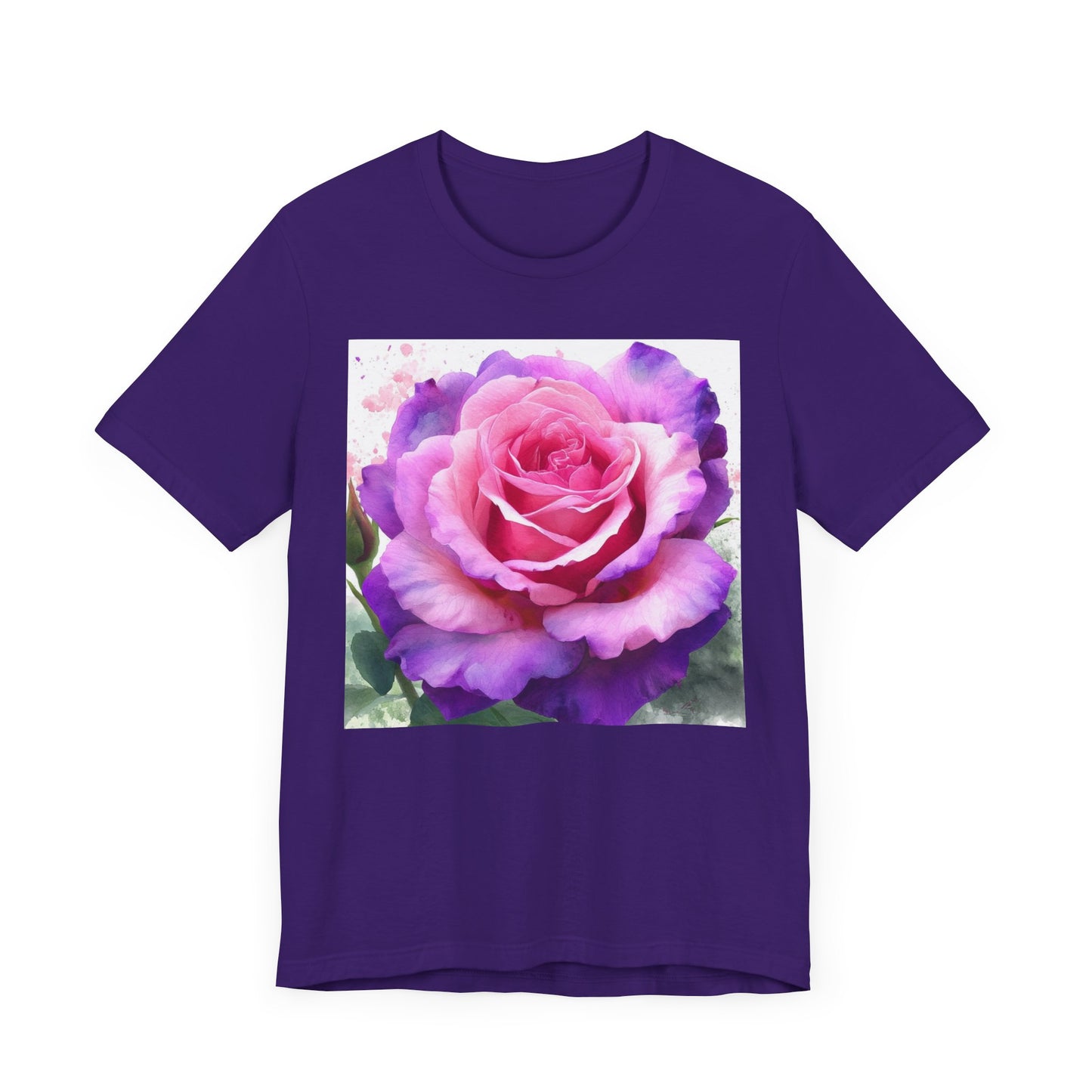 Rose Garden Unisex Jersey Tee - Vibrant Rose Design