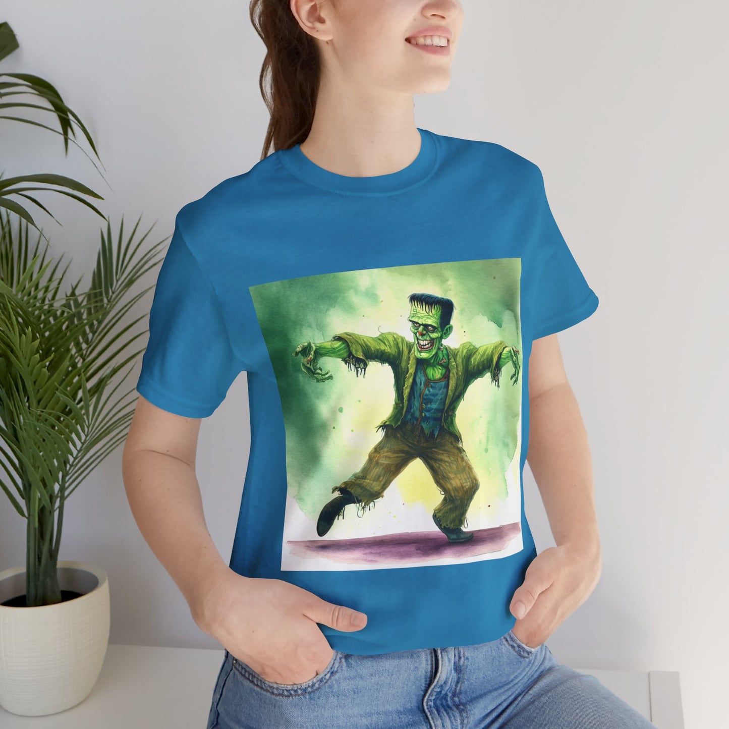 Funny Frankenstein Unisex Jersey Short Sleeve Tee