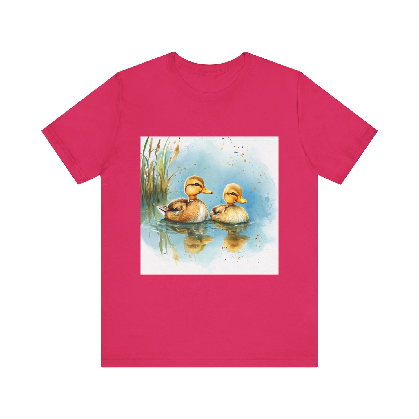 Adorable Baby Mallard Ducks Unisex Jersey Short Sleeve Tee